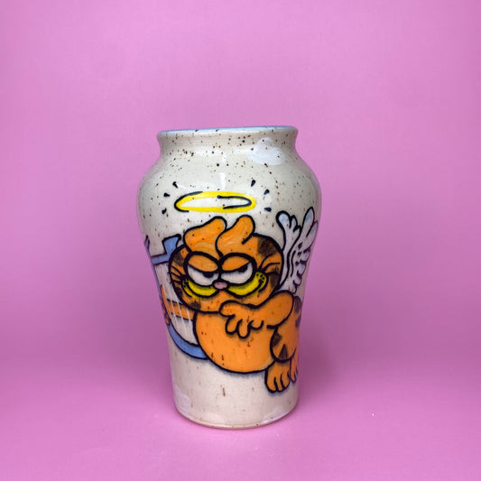 Angel Garfield Vase