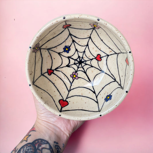 Cute Spider Web Bowl